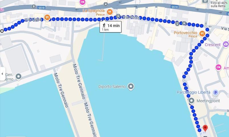 Giu Al Porto Apartment Салерно Екстериор снимка